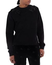 Burberry - Ekd Crystal Long Sleeve Sweatshirt - Lyst