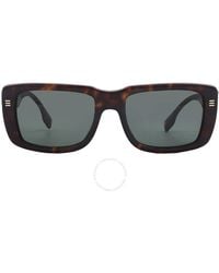 Burberry - Jarvis Green Rectangular Sunglasses Be4376u 300271 55 - Lyst