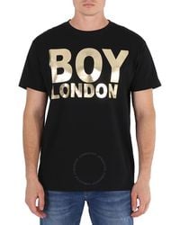 BOY London - Black / Gold Tee - Lyst