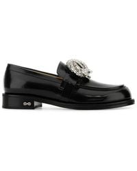 Mach & Mach - Galaxy Embellished Leather Loafers, Brand Size 36 Us - Lyst