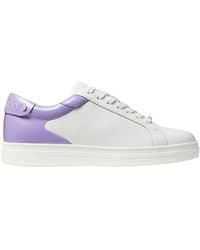 Jimmy Choo - Rome/F Leather Low-Top Sneakers, Brand Size 39 Us - Lyst