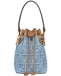 Fendi - Drawstring Cross Body Bucket Bag - Lyst