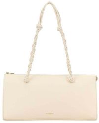 Jil Sander - Ivory Leather Tangle Tent Shoulder Bag 106 Borse A Mano - Lyst