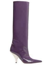 Bally - Katy Patent Leather Long Boots, Brand Size 38 Us - Lyst