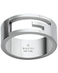 Gucci - Branded Sterling Sterling Band Ring Ybc032661001017 - Lyst