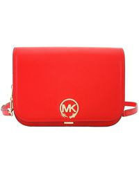 Michael Kors - Delancey Medium Leather Messenger Bag - Lyst