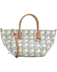 Tory Burch - Basketweave Printed Small Canvas Tote Bag - Lyst