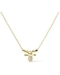 Haus of Brilliance - 10K Diamond Accented Bumble Bee Pendant 18" Inch Necklace (H-I Color, I1-I2 Clarity) - Lyst