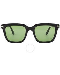 Tom Ford - Marco Green Square Sunglasses Ft0646 01n 53 - Lyst