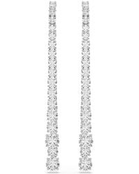 Swarovski - Matrix Drop Earrings, Gradient Of Round Cuts, Rhodium Plated - Lyst