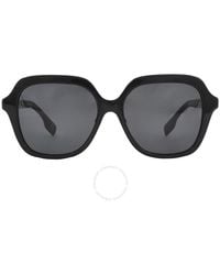 Burberry - Joni Dark Grey Square Sunglasses Be4389f 300187 55 - Lyst