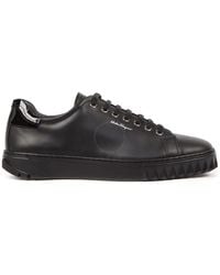 Ferragamo - Salvatore Low-top Leather Sneakers - Lyst