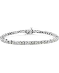 Haus of Brilliance - Igi Certified Sterling Silver 1ct Tdw Re-cut Diamond Tennis Bracelet - Lyst