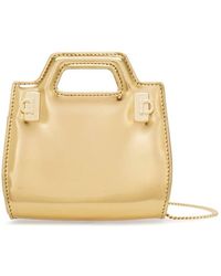 Ferragamo - Salvatore Wanda Micro Metallic Shoulder Bag - Lyst