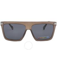 Polaroid - Polarized Grey Browline Sunglasses Pld 6179/s 0yz4/m9 58 - Lyst