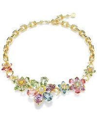 Swarovski - Idyllia Crystal Flower Necklace - Lyst