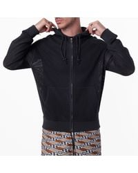 Burberry - Silk-Cotton Mesh Zip-Up Hoodie - Lyst
