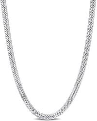 Amour - Double Curb Link Chain Necklace - Lyst