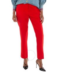 Burberry - Bright Wool Straight-fit Tailo Trousers - Lyst