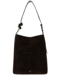 Anya Hindmarch - Suede Ringo Bucket Bag Truffle Borse A Secchiello - Lyst