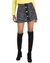 Moncler - Tweed Buttoned Mini-Skirt, Brand Size 40 (Us - Lyst