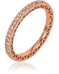 PANDORA - Sparkle & Hearts Ring, Brand - Lyst