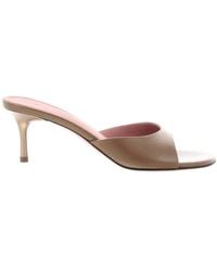 AMINA MUADDI - Jeanne 60 Leather Slippers - Lyst