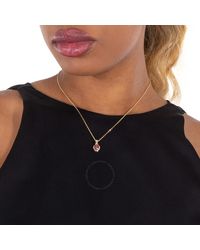 Swarovski - Stilla-Tone Plated Heart Pendant Necklace - Lyst