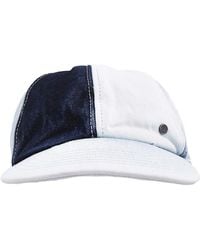 Maison Michel - Tiger Cotton Denim Baseball Cap - Lyst