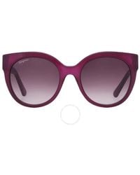 Ferragamo - Purple Gradient Cat Eye Sunglasses Sf1031s 513 53 - Lyst