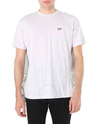 Burberry - Chantilly Lace Cape Detail Cotton Oversized T-shirt - Lyst