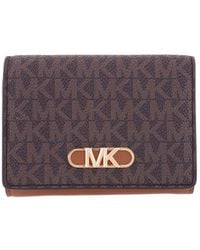 Michael Kors - Signature Logo Parker Medium Tri-Fold Wallet - Lyst