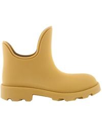 Burberry - Water-Resistant Pebbled Rubber Rainboots, Brand Size 40 Us - Lyst