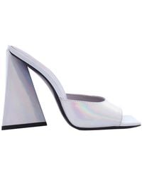 The Attico - Ladies Holographic Devon Mules - Lyst
