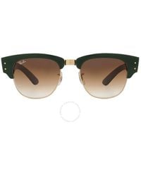 Ray-Ban - Mega Clubmaster Brown Gradient Square Sunglasses Rb0316s 136851 53 - Lyst
