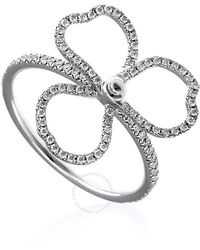 Tiffany & Co. - & Co. Paper Flowers Diamond Open Flower Ring - Lyst