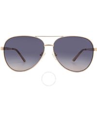 Guess Factory - Gradient Blue Pilot Sunglasses Gf6181 28w 60 - Lyst