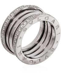 BVLGARI - B.Zero1 18K 4-Band Diamond Pave Ring - Lyst