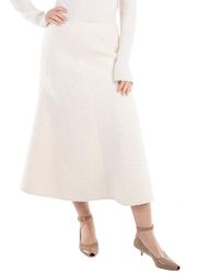 Chloé - Ladies Eden A-Line Boucle Midi Skirt, Brand Size 40 (Us - Lyst