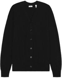 Burberry - V-Neck Wool Knit Cardigan - Lyst