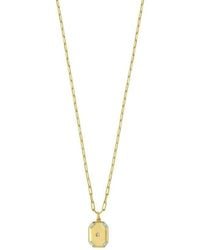 Tresorra - Sterling Plated Cz Octagonal Star Locket Pendant Necklace - Lyst