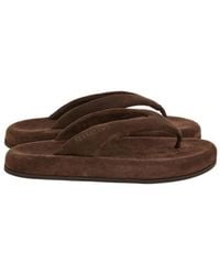Ferragamo - Dylan Suede Platform Sandals - Lyst