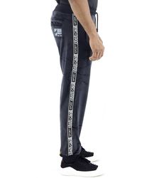 Roberto Cavalli - Velour Logo Stripe Sweatpants - Lyst