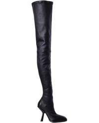 Ferragamo - Ramii Nappa Stretch Thigh-High Boots - Lyst