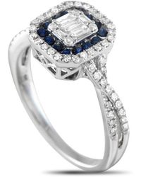 LB Exclusive - 14K 0.50Ct Diamond And Sapphire Ring Rn32522 - Lyst