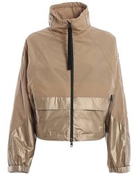Moncler Pervenche Metallic Lightweight Jacket - Natural