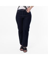 Burberry - Straight Leg Ekd Patch Denim Jeans, Waist - Lyst
