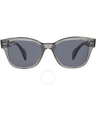 Ray-Ban - Polarized Dark Blue Square Sunglasses Rb0880s 66353r 49 - Lyst
