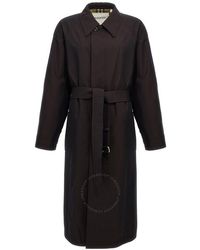 Burberry - Zam Single-Breasted Trench Coat, Brand Size 50 Us - Lyst