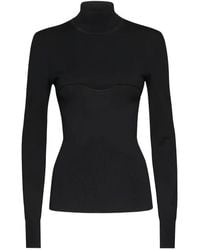 Ferragamo - Long Sleeves Mock-Neck - Lyst